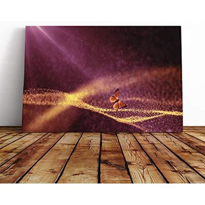 Big Box Art Wall Purple Abstract Art Butterfly Canvas Print Gallery Wrapped 30mm Frame Wall Art 20x14 inches Ready to Hang Abstract Animals Picture Living Room Bedroom Lounge Office Big Box Art Wall Purple Abstract Art Butterfly Canvas Print Gallery Wrapped 30mm Frame Wall Art 20x14 inches Ready to Hang Abstract Animals Picture Living Room Bedroom Lounge Office