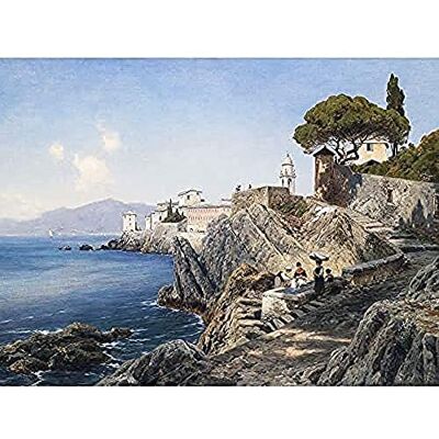 Fine Art Prints Lutteroth Sturla Shore Genoa Italy Seascape Painting Art Print Canvas Premium Wall Decor Poster Mural Fine Art Prints Lutteroth Sturla Shore Genoa Italy Seascape Painting Art Print Canvas Premium Wall Decor Poster Mural