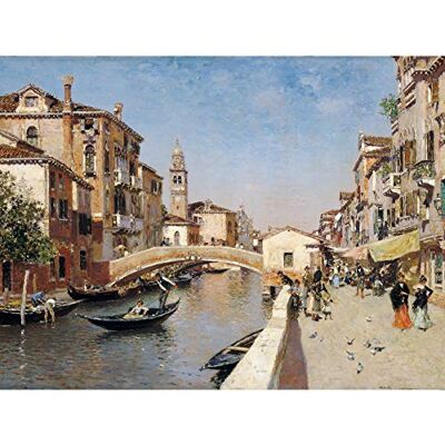 Fine Art Prints Ortega San Lorenzo River Campanile San Giorgio Venice Painting Extra Large Art Print Wall Mural Poster Premium XL Fine Art Prints Ortega San Lorenzo River Campanile San Giorgio Venice Painting Extra Large Art Print Wall Mural Poster Premium XL