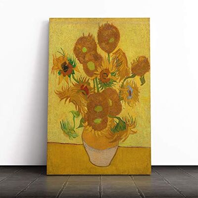 Big Box Art Vincent Van Gogh Fifteen Sunflowers Canvas Print Gallery Wrapped 30mm Frame Wall Art 20x14 inches Ready to Hang Modern Floral Picture Living Room Bedroom Lounge Office Big Box Art Vincent Van Gogh Fifteen Sunflowers Canvas Print Gallery Wrapped 30mm Frame Wall Art 20x14 inches Ready to Hang Modern Floral Picture Living Room Bedroom Lounge Office