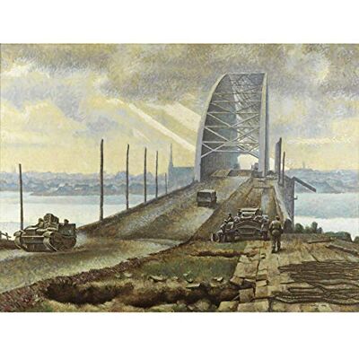 Fine Art Prints Colville Nijmegen Bridge Holland WWII War Painting Art Print Canvas Premium Wall Decor Poster Mural Fine Art Prints Colville Nijmegen Bridge Holland WWII War Painting Art Print Canvas Premium Wall Decor Poster Mural