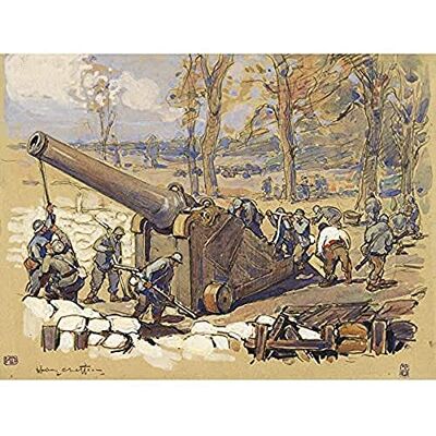 Fine Art Prints Cheffer Artillery Soldiers Cannon Gun WWI War Painting Art Print Canvas Premium Wall Decor Poster Mural Fine Art Prints Cheffer Artillery Soldiers Cannon Gun WWI War Painting Art Print Canvas Premium Wall Decor Poster Mural