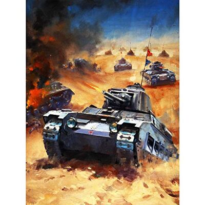 Fine Art Prints Krogman War WWII UK Desert Tank Battle Painting Unframed Wall Art Print Poster Home Decor Premium Fine Art Prints Krogman War WWII UK Desert Tank Battle Painting Unframed Wall Art Print Poster Home Decor Premium