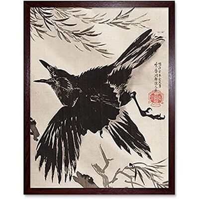 Fine Art Prints Kyosai Crow Willow Tree Japanese Painting Unframed Wall Art Print Poster Home Decor Premium Fine Art Prints Kyosai Crow Willow Tree Japanese Painting Unframed Wall Art Print Poster Home Decor Premium