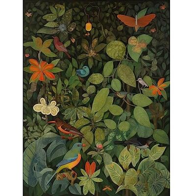 Artery8 Audubon Style Birds and Insects in Jungle Extra Large XL Wall Art Poster Print Artery8 Audubon Style Birds and Insects in Jungle Extra Large XL Wall Art Poster Print
