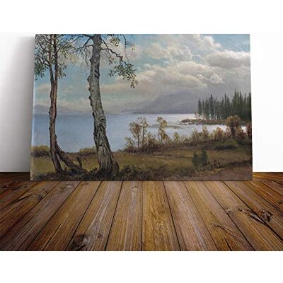 Big Box Art Albert Bierstadt Summer Lake Landscape Canvas Print Gallery Wrapped 30mm Frame Wall Art 30x20 inches Ready to Hang Modern Landscape Picture Living Room Bedroom Lounge Office Big Box Art Albert Bierstadt Summer Lake Landscape Canvas Print Gallery Wrapped 30mm Frame Wall Art 30x20 inches Ready to Hang Modern Landscape Picture Living Room Bedroom Lounge Office