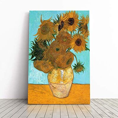 Big Box Art Vincent Van Gogh Twelve Sunflowers Canvas Print Gallery Wrapped 30mm Frame Wall Art 20x14 inches Ready to Hang Modern Floral Picture Living Room Bedroom Lounge Office Big Box Art Vincent Van Gogh Twelve Sunflowers Canvas Print Gallery Wrapped 30mm Frame Wall Art 20x14 inches Ready to Hang Modern Floral Picture Living Room Bedroom Lounge Office