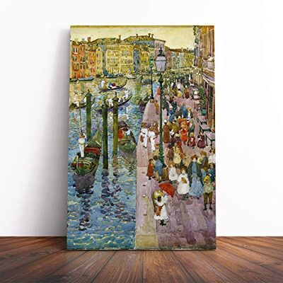 Big Box Art Maurice Pendergrast Terra Grand Canal Venice Canvas Print Gallery Wrapped 30mm Frame Wall Art 20x14 inches Ready to Hang Modern Picture Living Room Bedroom Lounge Office Big Box Art Maurice Pendergrast Terra Grand Canal Venice Canvas Print Gallery Wrapped 30mm Frame Wall Art 20x14 inches Ready to Hang Modern Picture Living Room Bedroom Lounge Office