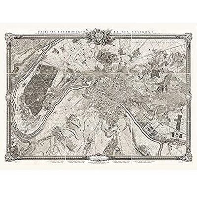 Fine Art Prints Map Roussel 1731 Map City Paris France Suburbs Art Print Canvas Premium Wall Decor Poster Mural Fine Art Prints Map Roussel 1731 Map City Paris France Suburbs Art Print Canvas Premium Wall Decor Poster Mural