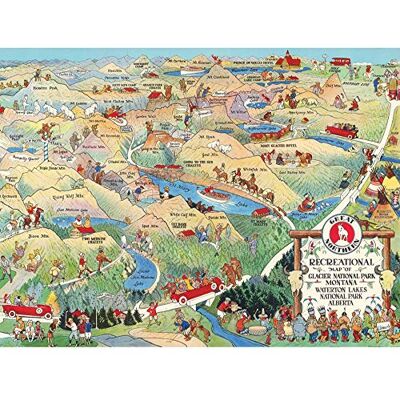 Artery8 Map Scheuerle 1925 Glacier National Park Montana USA Art Print Canvas Premium Wall Decor Poster Mural Artery8 Map Scheuerle 1925 Glacier National Park Montana USA Art Print Canvas Premium Wall Decor Poster Mural