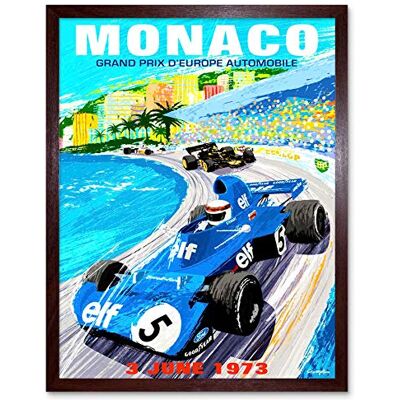 Artery8 - Monaco GP 1973 - 12x16 - brown - Poster Artery8 - Monaco GP 1973 - 12x16 - brown - Poster