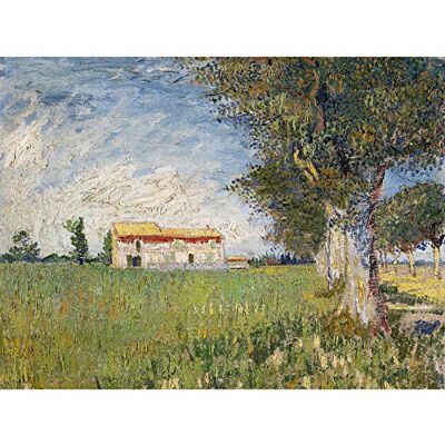 Fine Art Prints Vincent Van Gogh Boerderij In Een Korenveld Art Print Canvas Premium Wall Decor Poster Mural Fine Art Prints Vincent Van Gogh Boerderij In Een Korenveld Art Print Canvas Premium Wall Decor Poster Mural