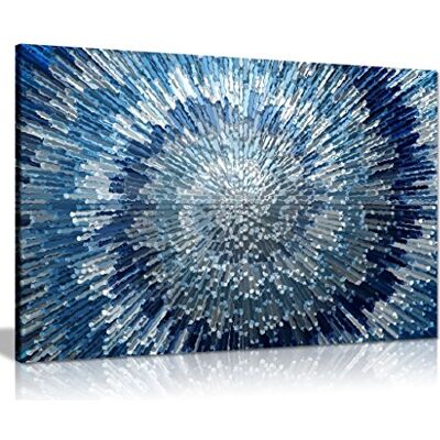 Panther Print Abstract Blue Canvas Wall Art, Framed Silver Ready to Hang 12x8 Warp-Free Pine Frame, Vivid Colours, Modern Painting for Living Room Bedroom Office, Wall Pictures Home Decor Panther Print Abstract Blue Canvas Wall Art, Framed Silver Ready to Hang 12x8 Warp-Free Pine Frame, Vivid Colours, Modern Painting for Living Room Bedroom Office, Wall Pictures Home Decor