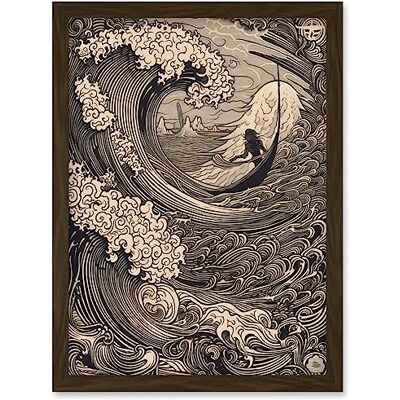 Artery8 - Jonah and the Storm at Sea - A4 - Wall Art Artery8 - Jonah and the Storm at Sea - A4 - Wall Art