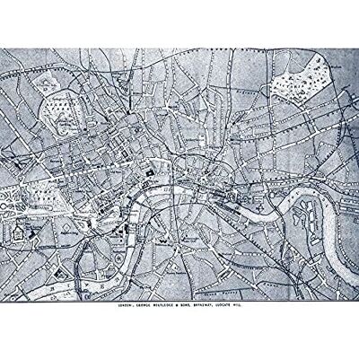 Artery8 Map Routledge 1875 London City England Plan Chart Art Print Canvas Premium Wall Decor Poster Mural Artery8 Map Routledge 1875 London City England Plan Chart Art Print Canvas Premium Wall Decor Poster Mural