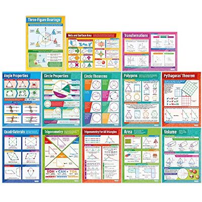 Daydream Education Geometry and Measures Posters Set of 13 Maths Charts Gloss Paper measuring 594 mm x 850 mm (A1) Math Charts for the Classroom Education Posters Daydream Education Geometry and Measures Posters Set of 13 Maths Charts Gloss Paper measuring 594 mm x 850 mm (A1) Math Charts for the Classroom Education Posters