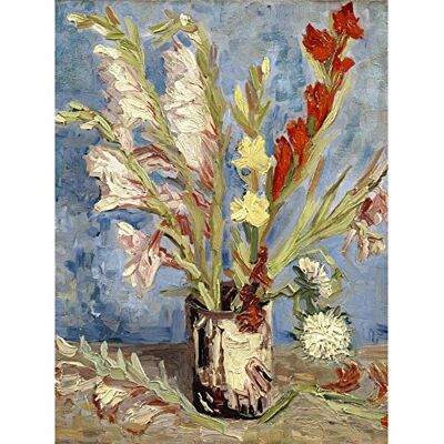 Fine Art Prints Vincent Van Gogh Vaas Met Tuingladiolen En Chinese Asters Large Wall Art Print Canvas Premium Poster Mural Fine Art Prints Vincent Van Gogh Vaas Met Tuingladiolen En Chinese Asters Large Wall Art Print Canvas Premium Poster Mural