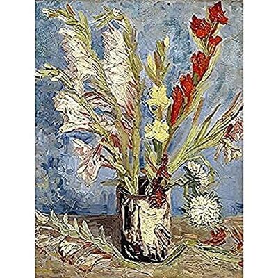 Fine Art Prints Vincent Van Gogh Vaas Met Tuingladiolen En Chinese Asters Art Print Canvas Premium Wall Decor Poster Mural Fine Art Prints Vincent Van Gogh Vaas Met Tuingladiolen En Chinese Asters Art Print Canvas Premium Wall Decor Poster Mural