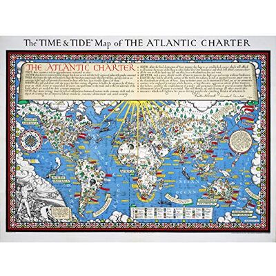 Fine Art Prints Macdonald 1942 Atlantic Time Tide War Map Unframed Wall Art Print Poster Home Decor Premium Fine Art Prints Macdonald 1942 Atlantic Time Tide War Map Unframed Wall Art Print Poster Home Decor Premium