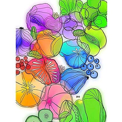 Artery8 Fruits Vegetables Colourful Watercolour Painting Art Print Canvas Premium Wall Decor Poster Mural Artery8 Fruits Vegetables Colourful Watercolour Painting Art Print Canvas Premium Wall Decor Poster Mural