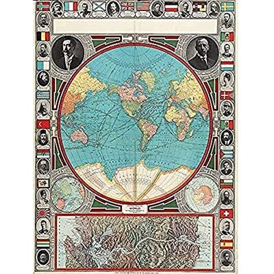 Fine Art Prints GPC 1913 World Map Colonial Power Panama Canal Art Print Canvas Premium Wall Decor Poster Mural Fine Art Prints GPC 1913 World Map Colonial Power Panama Canal Art Print Canvas Premium Wall Decor Poster Mural