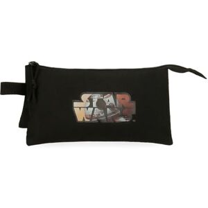 Star Wars Joumma Retro Pencil case Triple Black 22x12x5cm Polyester 1.32L, Black/White, One Size, Triple Case Star Wars Joumma Retro Pencil case Triple Black 22x12x5cm Polyester 1.32L, Black/White, One Size, Triple Case