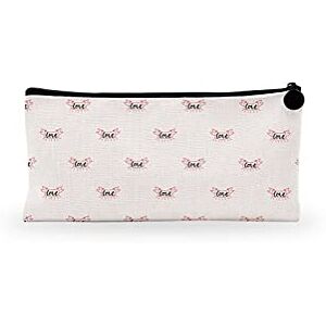 Bonamaison Cotton Canvas Pencil Case - 21x12 cm - Unisex Bonamaison Cotton Canvas Pencil Case - 21x12 cm - Unisex