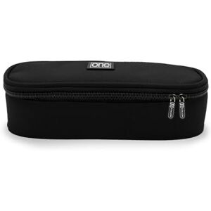 Blasetti Black Compact Double Zip Pencil Case - Durable & Stylish Blasetti Black Compact Double Zip Pencil Case - Durable & Stylish