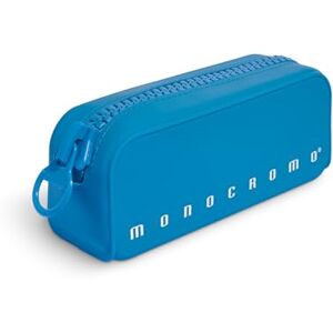 Pigna , Soft Silicone Pencil Case, Neon Monochrome with Zipper, Light Blue, Pack of 1 Pigna , Soft Silicone Pencil Case, Neon Monochrome with Zipper, Light Blue, Pack of 1