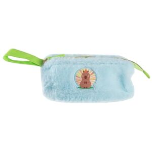 Idena 20222 Fluffy Capybara Pencil Case with Loop, Approx. 20 x 8.7 x 8 cm in Blue/Green Idena 20222 Fluffy Capybara Pencil Case with Loop, Approx. 20 x 8.7 x 8 cm in Blue/Green
