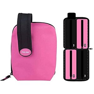 MILAN , Fluo Pink Handly Multipencilcase 31 Pieces MILAN , Fluo Pink Handly Multipencilcase 31 Pieces