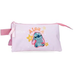 Disney Joumma Stitch You & Me Triple Pencil case Mauve 22x12x5 cm Polyester Disney Joumma Stitch You & Me Triple Pencil case Mauve 22x12x5 cm Polyester