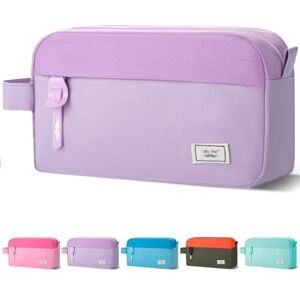 Mr. Pen Large Capacity Pencil Case, Purple, 3-Compartment, Canvas, Unisex, Arts & Crafts, School & College Mr. Pen Large Capacity Pencil Case, Purple, 3-Compartment, Canvas, Unisex, Arts & Crafts, School & College