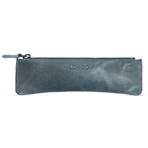 LONDO Genuine Leather Pen Case with Zipper Closure, Pencil Pouch Stationery Bag LONDO Genuine Leather Pen Case with Zipper Closure, Pencil Pouch Stationery Bag