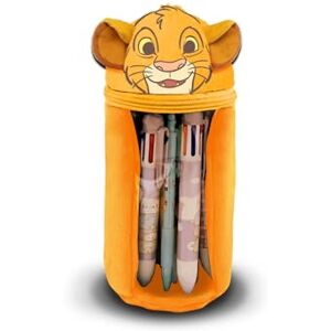 Disney Lion King Sit-Plush Pencil Case, Yellow Disney Lion King Sit-Plush Pencil Case, Yellow