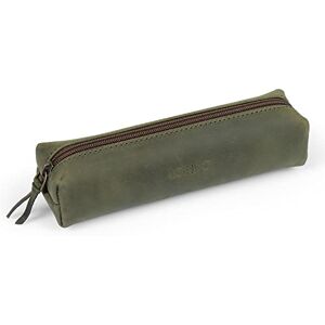 LONDO Genuine Leather Zipper Pen, Pencil & Cosmetic Case Pouch Stationery Bag LONDO Genuine Leather Zipper Pen, Pencil & Cosmetic Case Pouch Stationery Bag