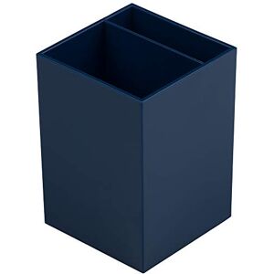 JAM Paper Plastic Pen Holder Navy Blue Desktop Pencil Cup Sold Individually JAM Paper Plastic Pen Holder Navy Blue Desktop Pencil Cup Sold Individually