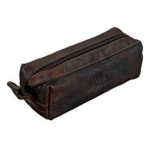 Pride and Soul Cowhide Pencil Case Grey/Brown Pride and Soul Cowhide Pencil Case Grey/Brown