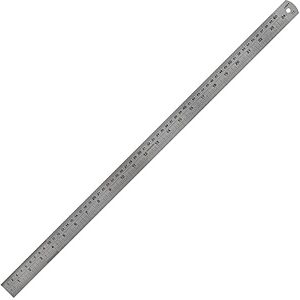 Linex Ruler 60cm – Stainless Steel with Metric & Imperial Markings, Conversion Table, Hanging Hole Linex Ruler 60cm – Stainless Steel with Metric & Imperial Markings, Conversion Table, Hanging Hole