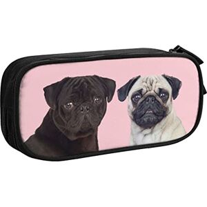 Cpoeixyqlzf FLYIFE Funny Animal Pug Dog Large Pencil Bag with 2 Compartments Pencil Pen Case Pencil Pouch Bag Organizer for Girls Boys Student School Office College -One Size Cpoeixyqlzf FLYIFE Funny Animal Pug Dog Large Pencil Bag with 2 Compartments Pencil Pen Case Pencil Pouch Bag Organizer for Girls Boys Student School Office College -One Size