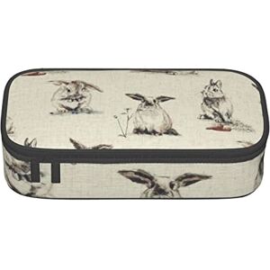 Cpoeixyqlzf FLYIFE Rabbit Background Pencil Bag with Zippers Large Capacity Pencil Pouch Bag Pencil Pen Cases Organizer for Student School Office College Adult Teen Girl Boy Cpoeixyqlzf FLYIFE Rabbit Background Pencil Bag with Zippers Large Capacity Pencil Pouch Bag Pencil Pen Cases Organizer for Student School Office College Adult Teen Girl Boy