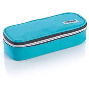 Favorit Pencil Case for School, Oval Aquamarine Blue - Pencil Case Favorit Pencil Case for School, Oval Aquamarine Blue - Pencil Case
