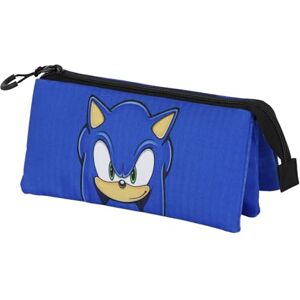 Sonic The Hedgehog - SEGA Sonic The Hedgehog SEGA Sega-Sonic Sight-Triple Pencil Case, Blue, 23 x 11 cm Sonic The Hedgehog - SEGA Sonic The Hedgehog SEGA Sega-Sonic Sight-Triple Pencil Case, Blue, 23 x 11 cm
