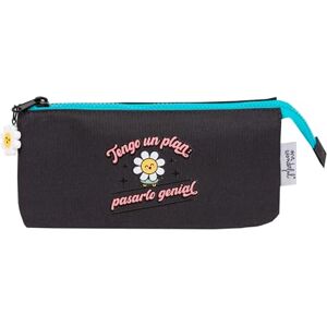 Mr. Wonderful Triple Wonder Margarita Pencil Case 3 Compartment Pencil Case with Zipper Closure Made of rPET, Multicoloured Mr. Wonderful Triple Wonder Margarita Pencil Case 3 Compartment Pencil Case with Zipper Closure Made of rPET, Multicoloured