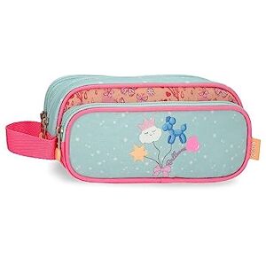 Enso Balloons Multicoloured Triple Pencil Case 22 x 10 x 9 cm Polyester, Multicoloured, One Size, Triple Case Enso Balloons Multicoloured Triple Pencil Case 22 x 10 x 9 cm Polyester, Multicoloured, One Size, Triple Case
