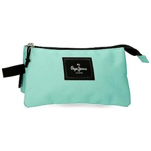 Pepe Jeans Aris Triple Pencil Case 22 x 12 x 5 cm Made of Polyester, Size for Backpack and Postcard, by Joumma Bags, Sea, One Size, Triple Case Pepe Jeans Aris Triple Pencil Case 22 x 12 x 5 cm Made of Polyester, Size for Backpack and Postcard, by Joumma Bags, Sea, One Size, Triple Case