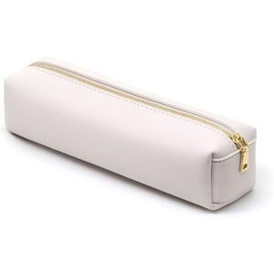 DOBMIT PU Pencil Pen Case Portable Stationery Bag Big Capacity Pencil Pouch Cosmetic Organizer Bag for Adult- Beige DOBMIT PU Pencil Pen Case Portable Stationery Bag Big Capacity Pencil Pouch Cosmetic Organizer Bag for Adult- Beige