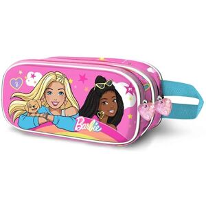 KARACTERMANIA Barbie Rainbow-3D Double Pencil Case, Pink, 8 x 23.5 cm KARACTERMANIA Barbie Rainbow-3D Double Pencil Case, Pink, 8 x 23.5 cm