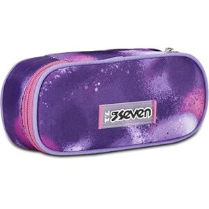 Seven Round Plus School Pencil Holder, Fuchsia Purple, Bubble Street, Oval Pouch with Inner Pocket and Elastic Pen Holders, Backpack Accessories, Elementary, Medium, Top, Girls, Fuchsia, Taglia Unica, Seven Round Plus School Pencil Holder, Fuchsia Purple, Bubble Street, Oval Pouch with Inner Pocket and Elastic Pen Holders, Backpack Accessories, Elementary, Medium, Top, Girls, Fuchsia, Taglia Unica,