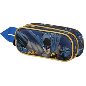 KARACTERMANIA Batman Night-3D Double Pencil Case, Dark Blue, 22 x 9.5 cm KARACTERMANIA Batman Night-3D Double Pencil Case, Dark Blue, 22 x 9.5 cm